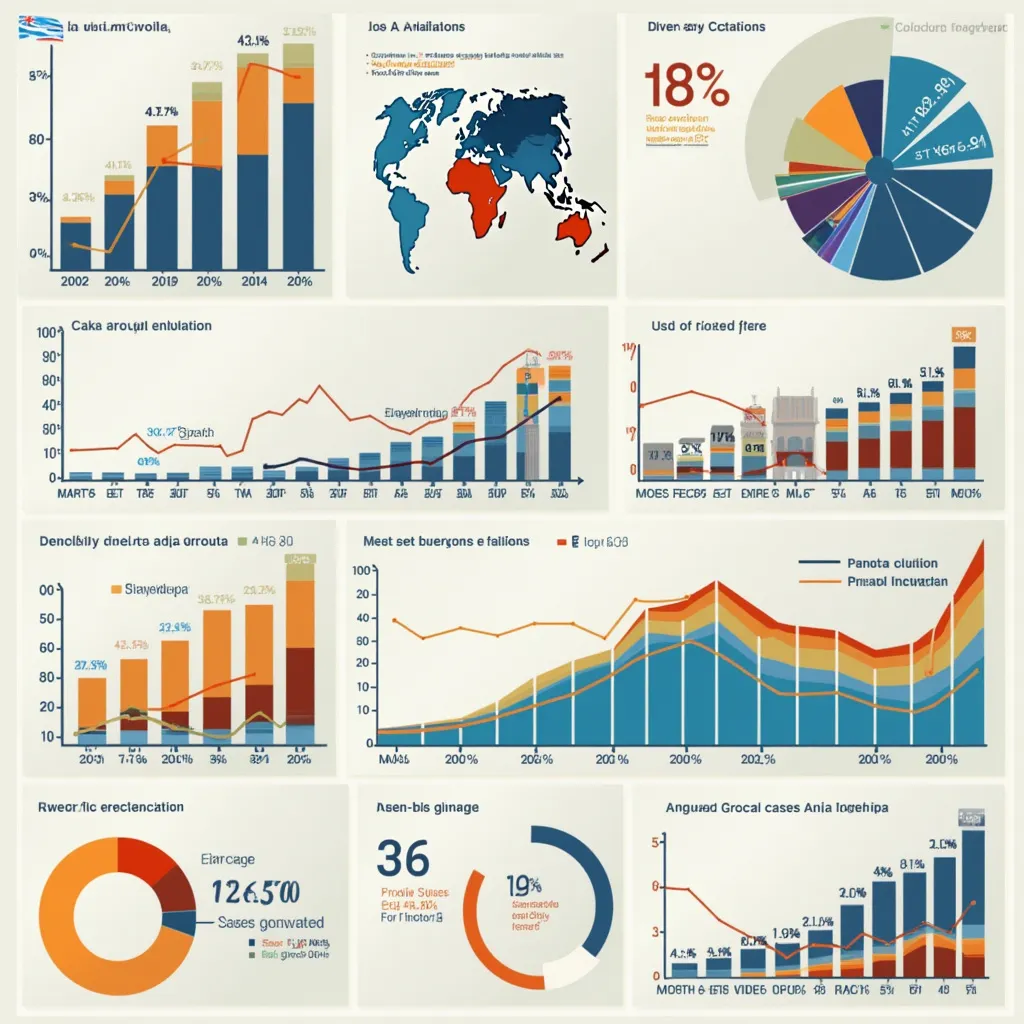 Gráficos financieros modernos de Argentina